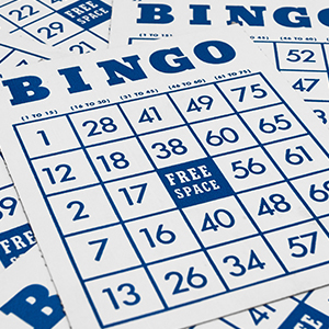 A pile of Bingo sheets