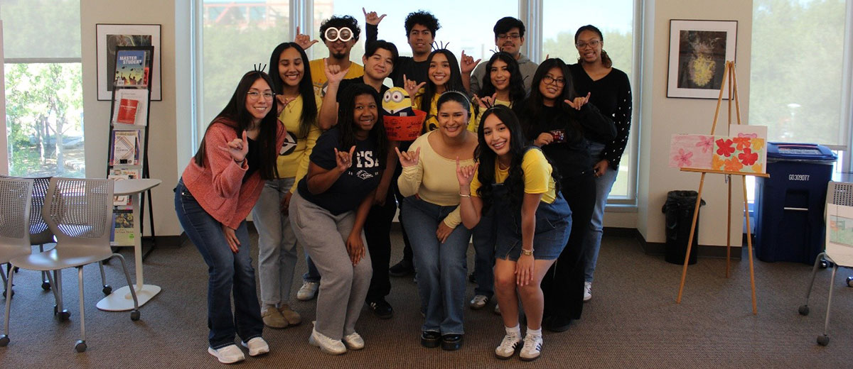 Group of students dressed as minions