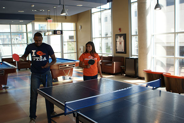 Students Playing Ping Pong