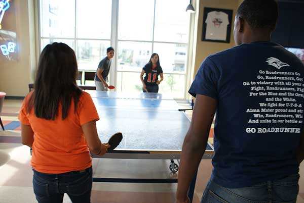 Students Playing Ping Pong