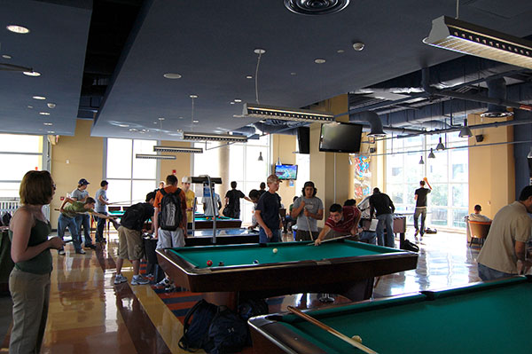 Students Playing Pool