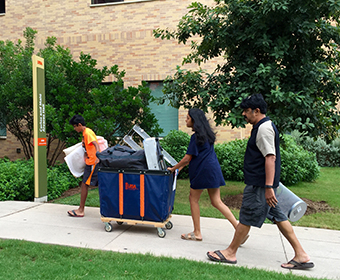 Today more than 4,000 students are moving into on-campus housing at UTSA