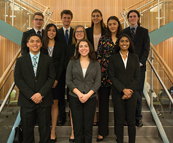 The new cohort of UTSA Top Scholars for 2017.