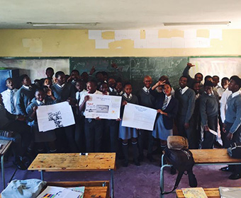 South African students enjoy school, despite a lack of supplies.