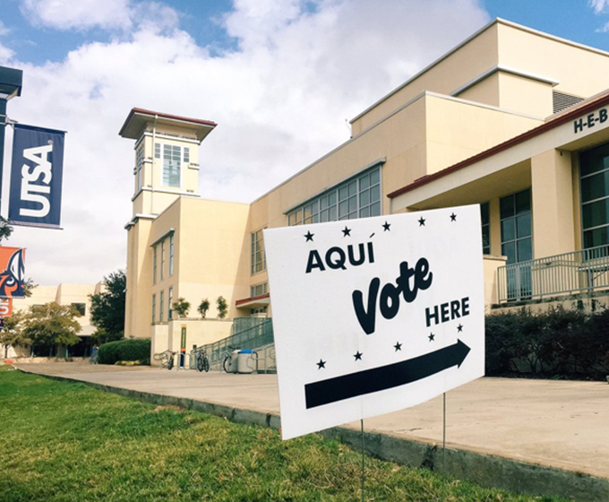 Vote early in the primaries at UTSA Main Campus