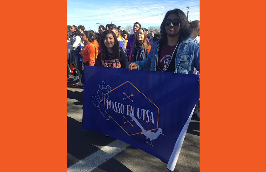 Roadrunners attend the 2020 Martin Luther King Jr. Day March in San Antonio