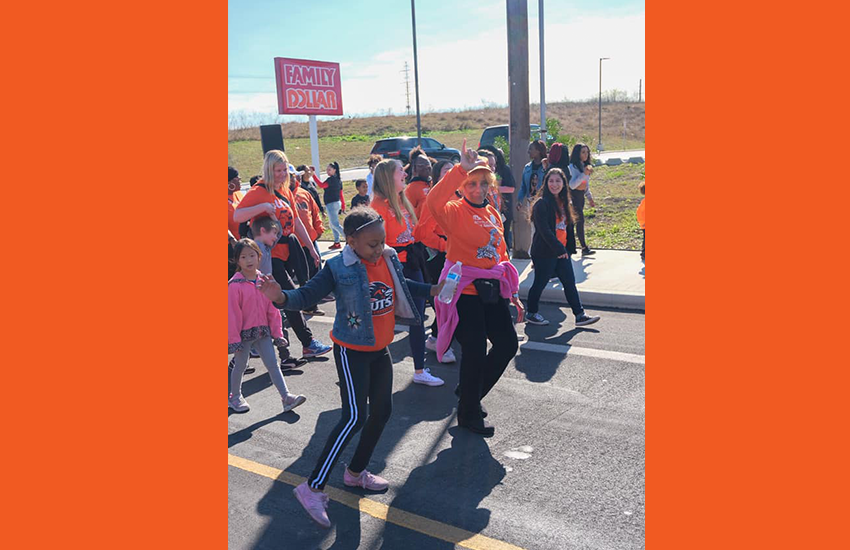 Roadrunners attend the 2020 Martin Luther King Jr. Day March in San Antonio