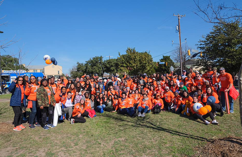 Roadrunners attend the 2020 Martin Luther King Jr. Day March in San Antonio