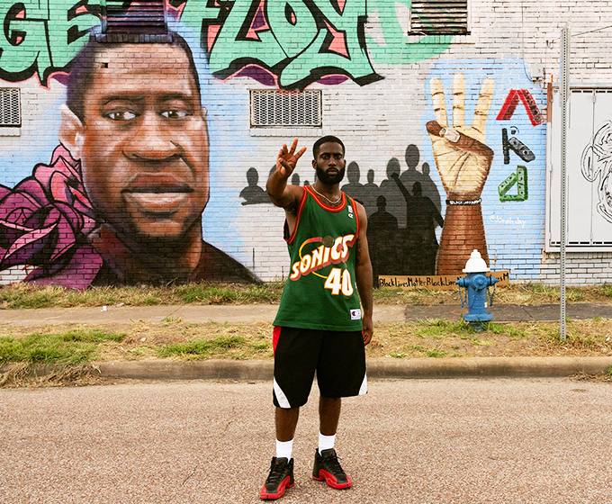 Art alum collaborates on George Floyd mural in Houston’s Third Ward