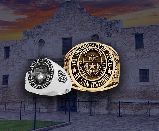 In a UTSA-only tradition, class rings spend a night at the Alamo
