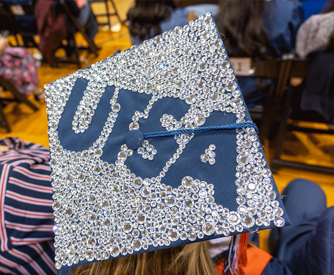 Blaring horns, bedazzled caps: Class of 2021 celebrates Commencement
