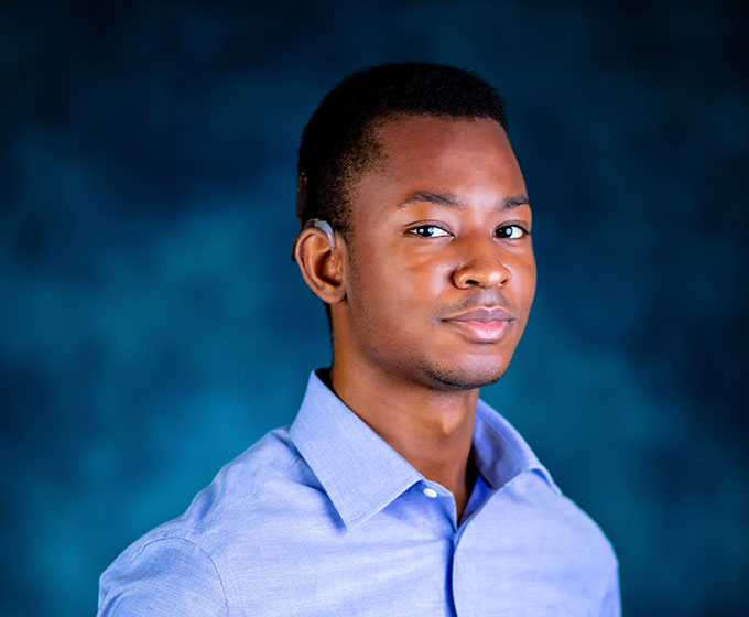 B.B.A. student Tonnie Okhiria boldly follows his dreams