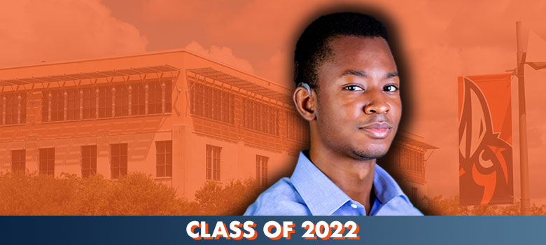 B.B.A. student Tonnie Okhiria boldly follows his dreams