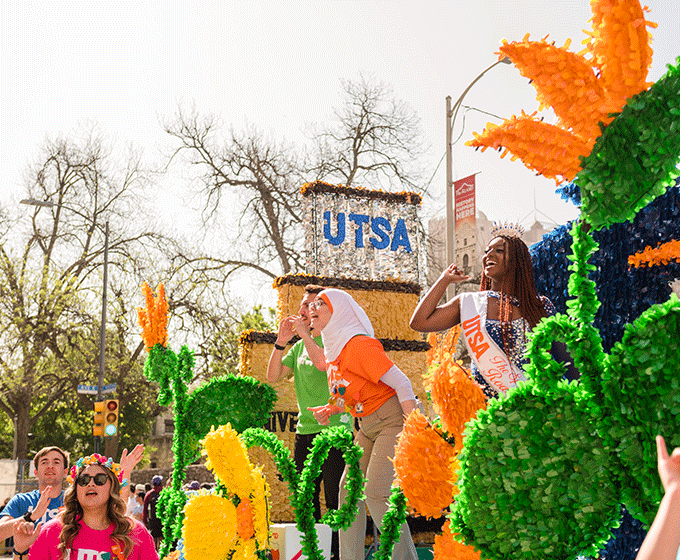 UTSA joins San Antonians in celebrating pageantry of annual Battle of Flowers Parade