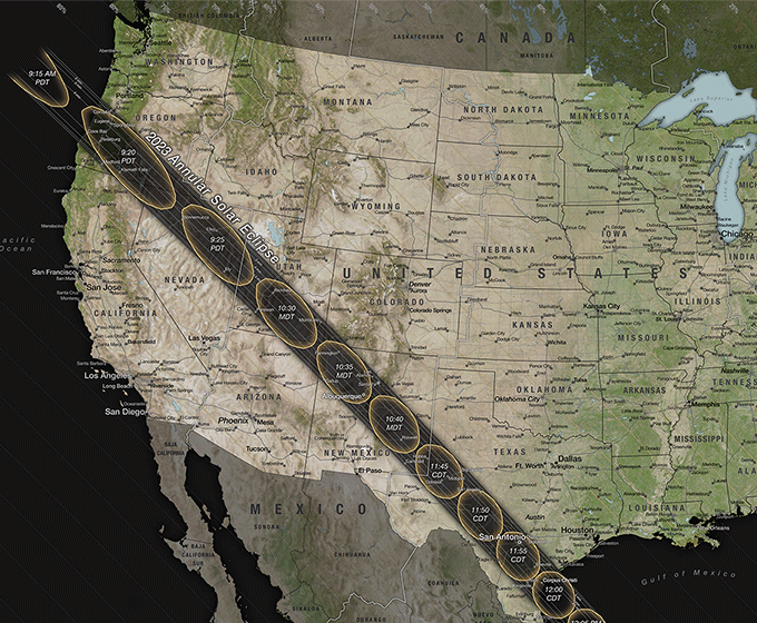 A ‘ring of fire’ eclipse is passing through San Antonio this weekend