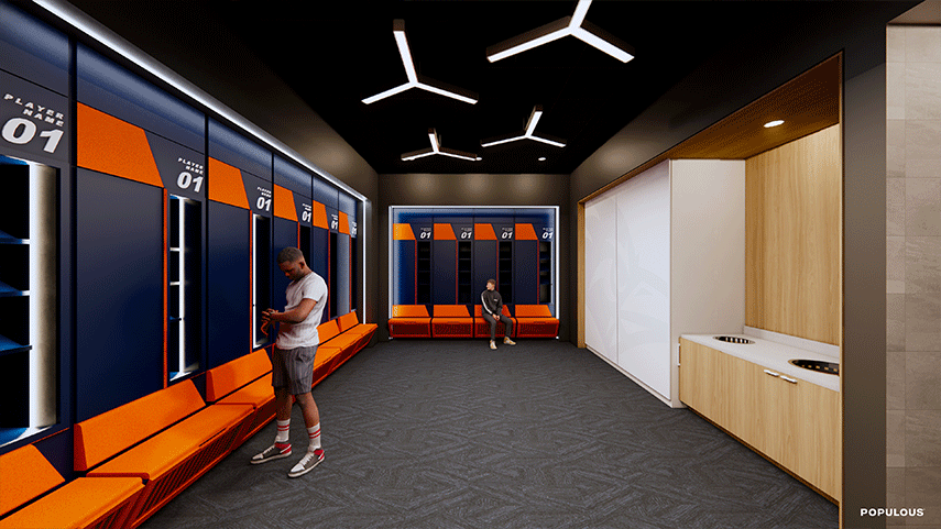 Locker room