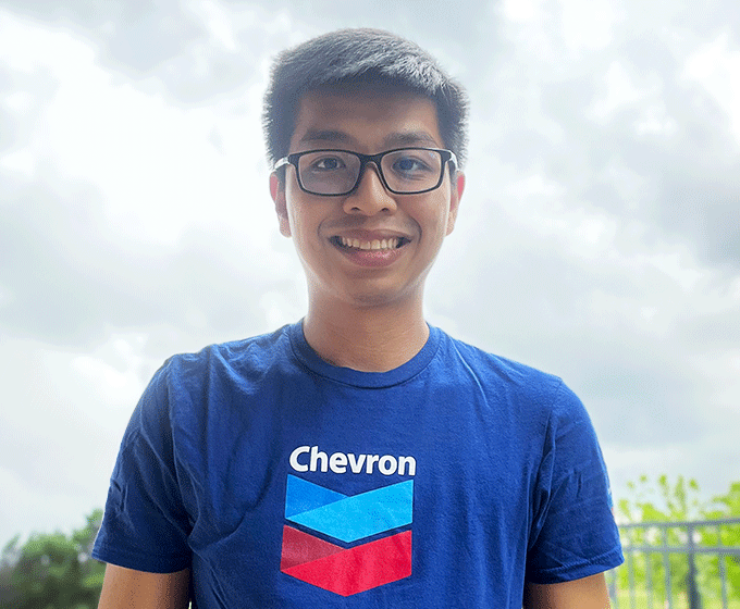 After attending UTSA, Cory Nguyen ’18 landed a job as a data scientist for Chevron in Houston, where he has worked since 2019.