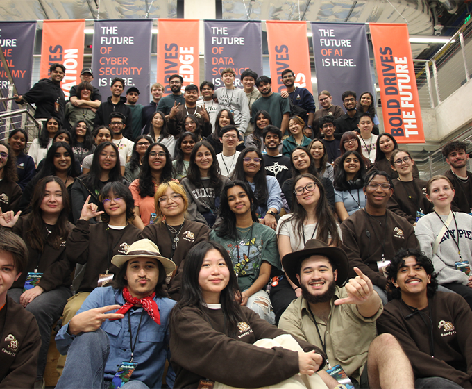 Students travel “Back to the Future” for UTSA's RowdyHacks X competition today