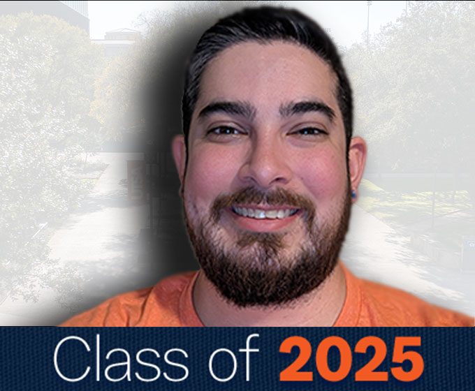 Grad Jason Gaytan encourages students to build strong relationships with faculty