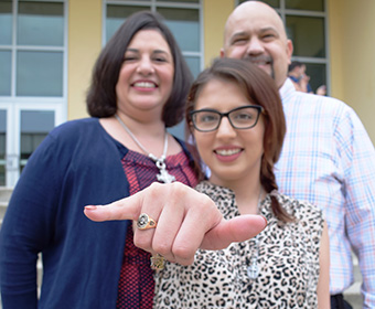 Spotlight on tradition: UTSA class rings spend a night at the Alamo