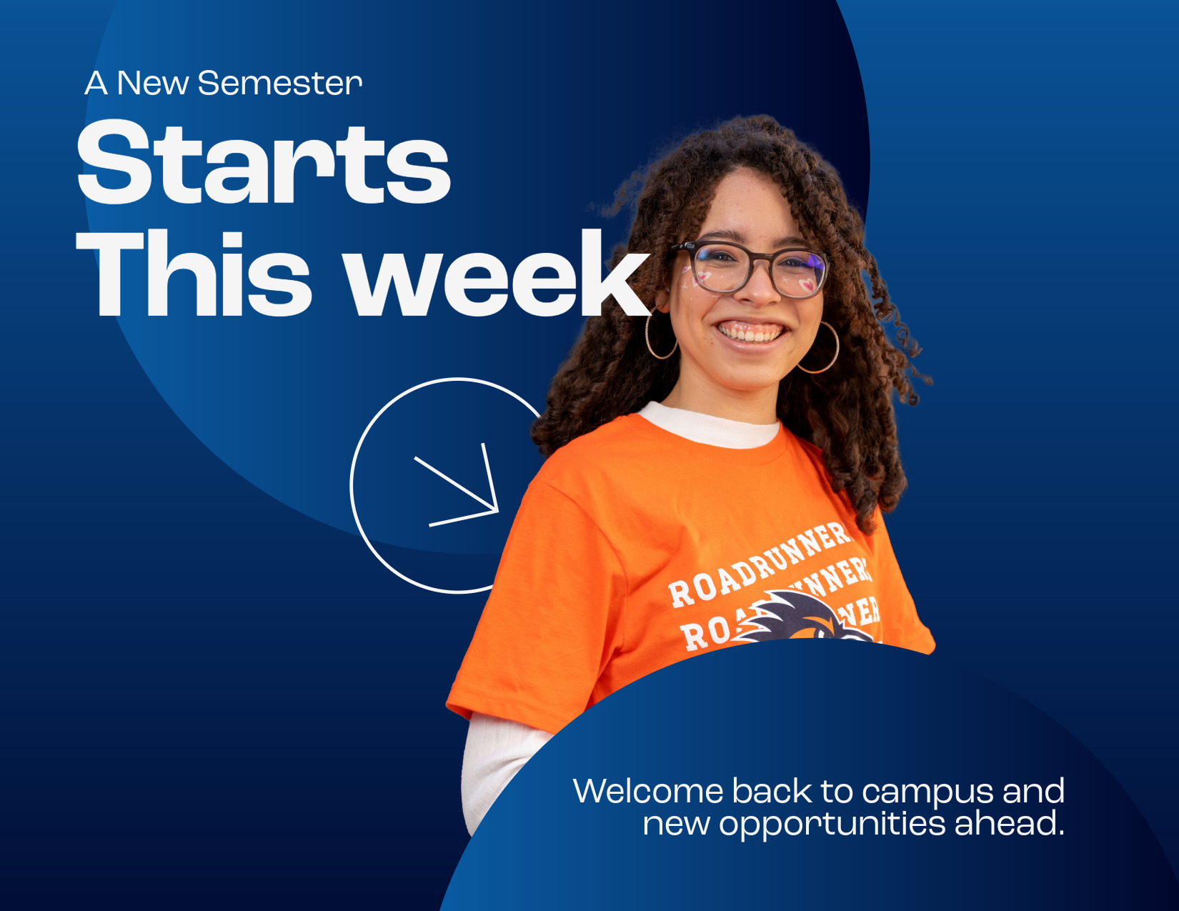 A presenter standing in front of a whiteboard wall with writing on it, surrounded by 4 students.