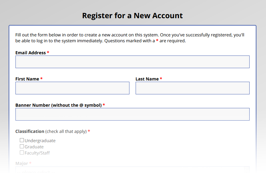 WCOnline Registration Page